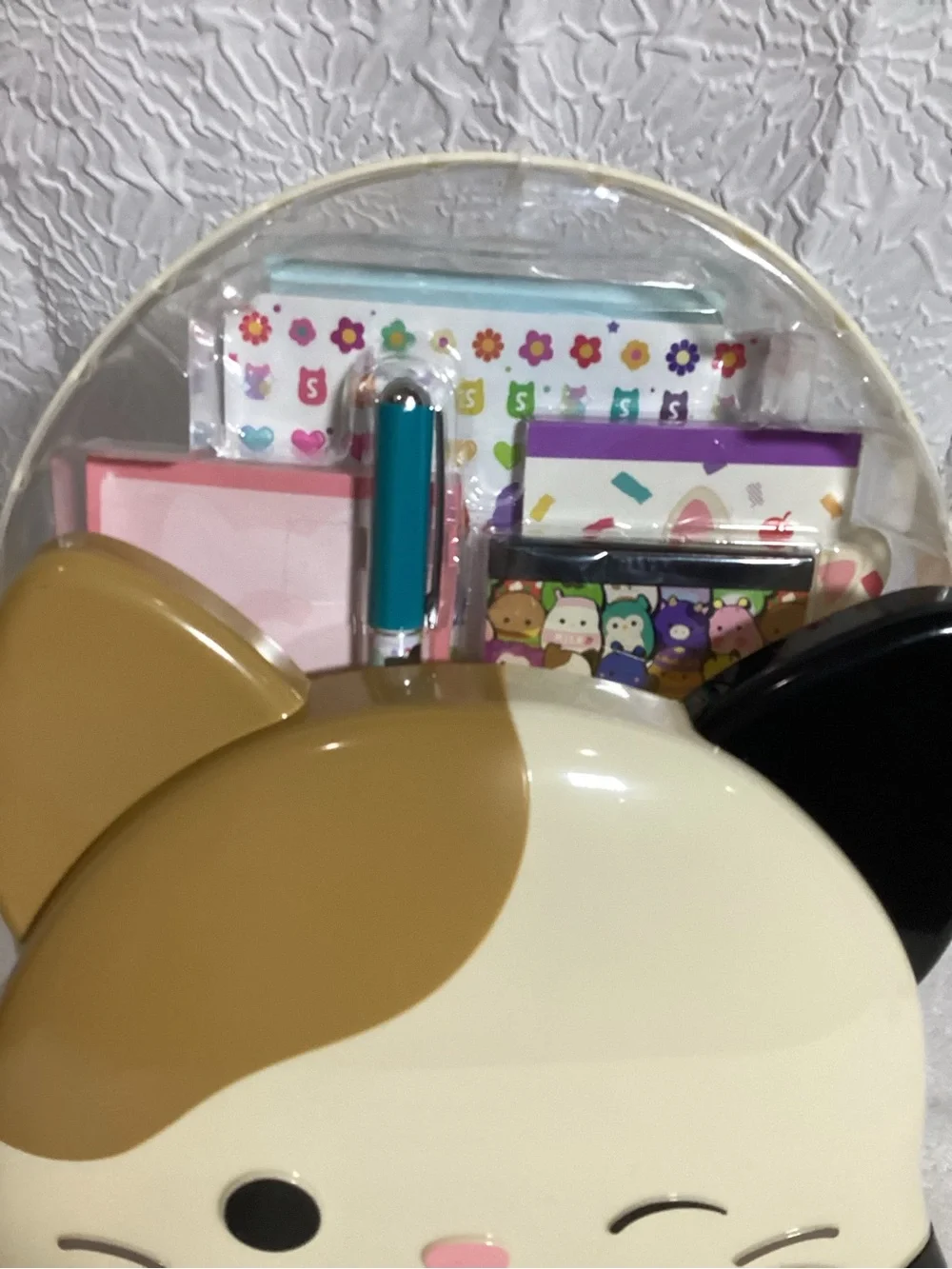 Squishmallows Original Creative Caddy Stationary Kitty Cat Set NEW Stickers, Pen